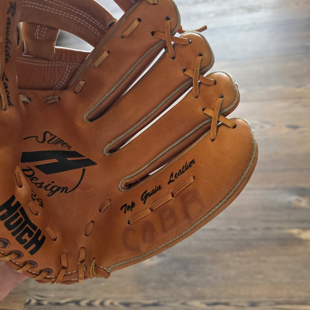 Vintage Hutch Baseball Glove Model 24 Super H Design Leather Right Hand Throw VT - Picture 2 of 5